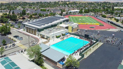 Drone View of Livermore HIgh School